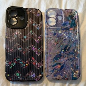Stylish Phone Cases - Black and Purple